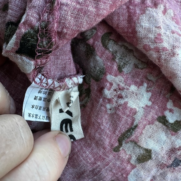 Dusty rose floral boho empire waist maxi dress - Picture 6 of 9